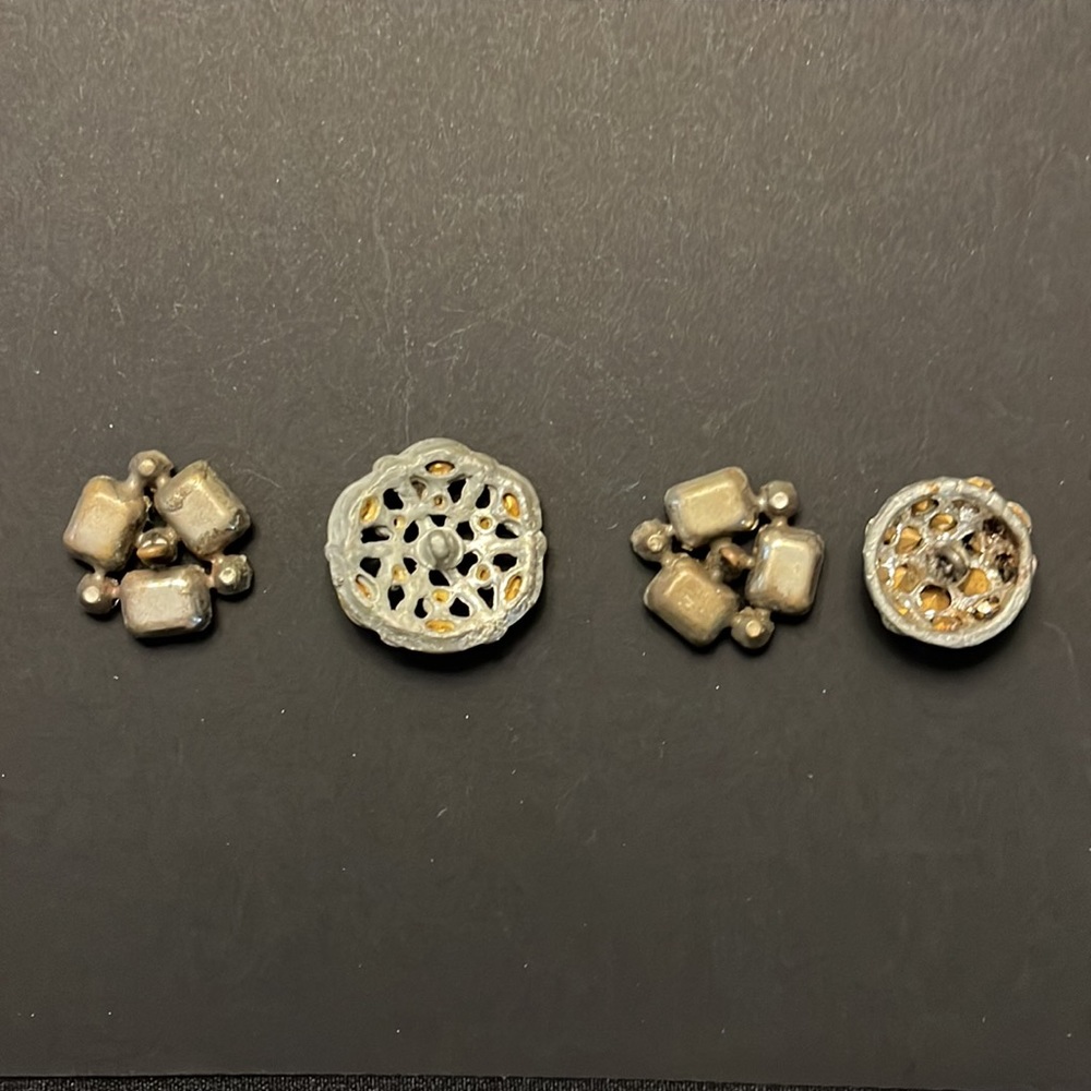 Vintage Rhinestone Buttons - Picture 2 of 3